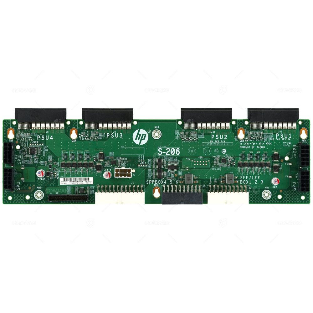 780969-001 HP 4-SLOT RPS POWER SUPPLY BACKPLANE BOARD FOR ML350 G9 744000-001, 802988-B21, 802988-B21